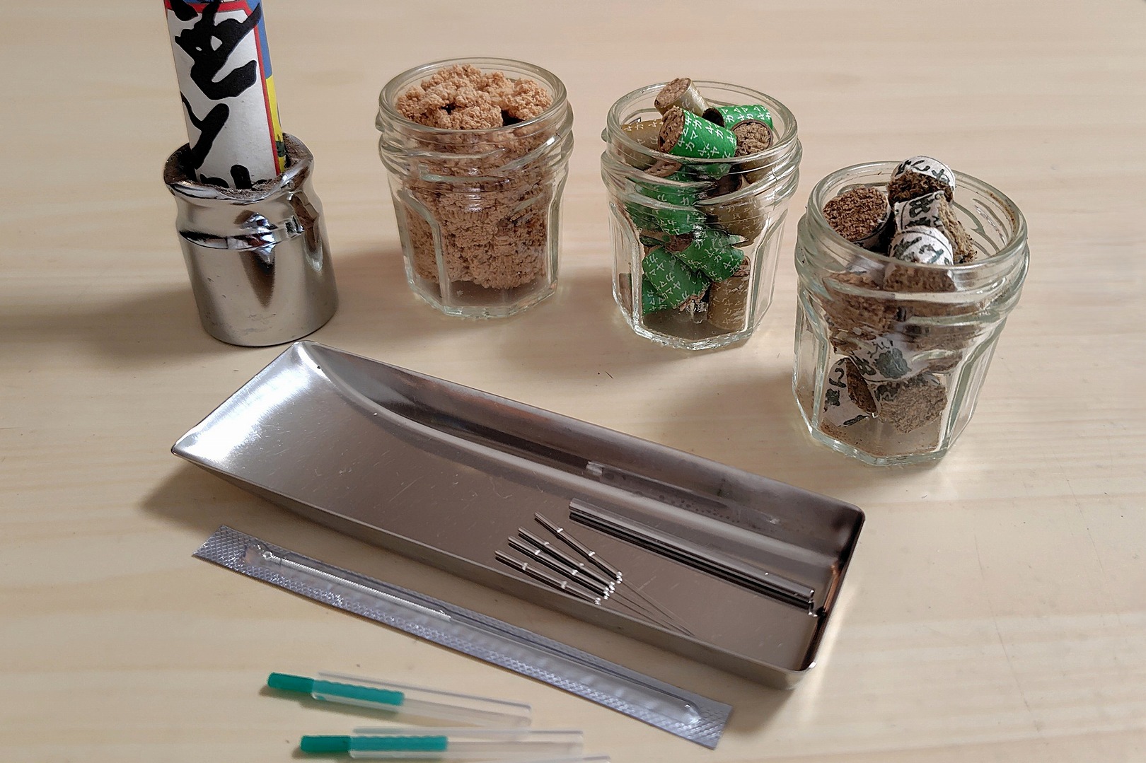 さまざまな鍼とお灸