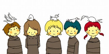 鳥と女の子たち